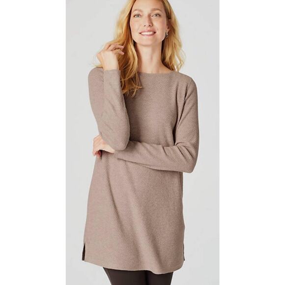 J. Jill Andrea Beige Andre Tunic Sweater Womens Size Large (1539) - Picture 1 of 8